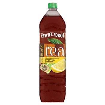 Żywiec Zdrój Black Tea Napój niegazowany czarna herbata cytryna limonka 1,5 l