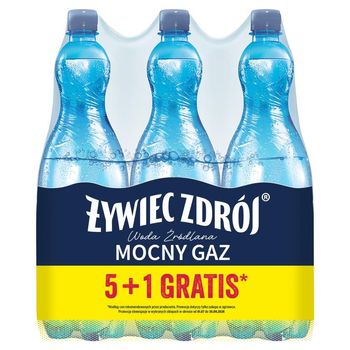 Żywiec Zdrój Mocny Gaz Woda źródlana 6 x 1 l