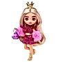 Barbie Extra Minis Mała lalka Różowy stój/Blond włosy + korona HJK67