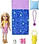 Barbie Zestaw lalka Chelsea kemping ze śpiworem HDF77