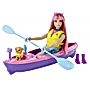 Barbie Zestaw lalka Daisy z kajakiem i pieskiem HDF75