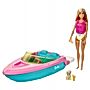 Barbie Motorówka + Lalka GRG30