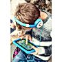 Bezpieczne słuchawki dla dzieci nauszne przewodowe + naklejki