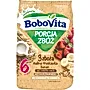 BoboVita Porcja zbóż Kaszka mleczna 3 zboża malina-truskawka-banan po 6 miesiącu 210 g