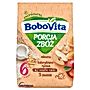 BoboVita Porcja Zbóż Kaszka mleczna kukurydziano-ryżowa 3 owoce po 6 miesiącu 210 g