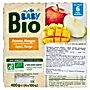 Carrefour my Baby Bio Ekologiczny przecier jabłkowy z mango po 5. miesiącu 400 g (4 x 100 g)