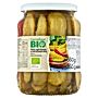Carrefour Bio Pikle ogórkowe z ostrą papryką 660 g