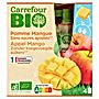 Carrefour Bio Przecier jabłko-mango 360 g (4 x 90 g)