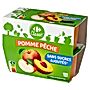 Carrefour Classic Przecier z jabłek i brzoskwini 400 g (4 x 100 g)