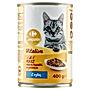 Carrefour Companino Vitalive Karma dla kotów mięsne kawałki w galarecie z rybą 400 g