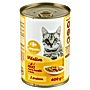 Carrefour Companino Vitalive Karma dla kotów mięsne kawałki w sosie z drobiem 400 g