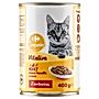 Carrefour Companino Vitalive Karma dla kotów mięsne kawałki w sosie z wołowiną 400 g