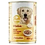 Carrefour Companino Vitalive Karma dla psów mięsne kawałki w galarecie z kurczakiem 400 g