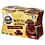 Carrefour Original Petit Pot Deser mleczny ze śmietanką jajami i czekoladą 400 g (4 x 100 g)