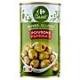 Carrefour Classic Zielone oliwki nadziewane pastą z czerwonej papryki 350 g