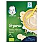 Gerber Organic Kaszka mleczna pszenno-owsiana banan dla niemowląt po 6. miesiącu 240 g