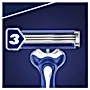 Gillette Blue3 Football Jednorazowa maszynka do golenia dla mężczyzn, 6+2 sztuki