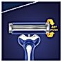 Gillette Blue3 Football Jednorazowa maszynka do golenia dla mężczyzn, 6+2 sztuki