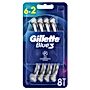 Gillette Blue3 Football Jednorazowa maszynka do golenia dla mężczyzn, 6+2 sztuki