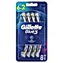 Gillette Blue3 Football Jednorazowa maszynka do golenia dla mężczyzn, 6+2 sztuki