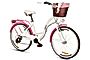 Green Bike Alice Rower miejski 24'' 6B Shimano biało-różowy