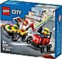 LEGO  City Zestaw wyścigówek: pizza kontra wóz strażacki 60458
