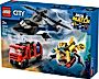 LEGO  City Zestaw z helikopterem, wozem strażackim i łodzią podwodną 60462