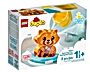 Lego Duplo Zabawa w kąpieli pływająca czerwona panda