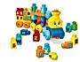 Mega Bloks Muzyczny pociąg ABC Zabawka z klockami dla dzieci FWK22