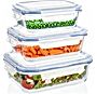 MG Home- Zestaw szklanych pojemników do żywności  Cucina 1500 ml + 1000 ml + 400 ml