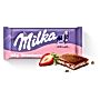 Milka Czekolada mleczna z nadzieniem o smaku truskawkowym 100 g