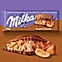 Milka Mmmax Czekolada mleczna z orzeszkami ziemnymi w nadzieniu karmelowym 276 g