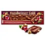 Nussbeisser Gold Czekolada mleczna z całymi orzechami laskowymi i rodzynkami 220 g