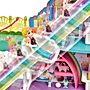 Polly Pocket™  Zestaw Tęczowe Centrum Handlowe