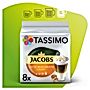 Tassimo Jacobs Latte Macchiato Caramel Kawa w kapsułkach 8 sztuk i mleko 8 sztuk 268 g