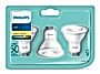 PHILIPS Zestaw Żarówek Led GU10 50W 3 szt Ciepła Biel