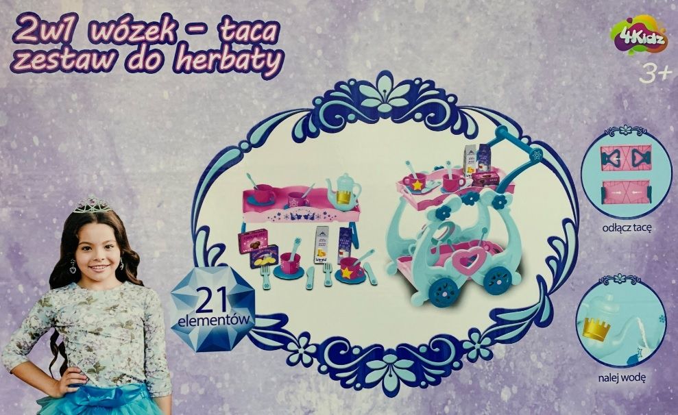 4Kidz Zestaw do kawy zimowej księżniczki 21 elementów