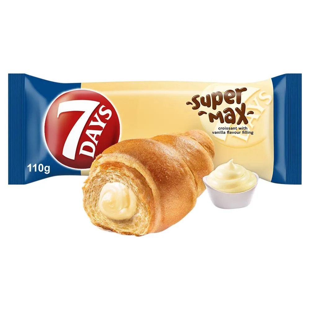 7 Days Super Max Rogalik z nadzieniem o smaku waniliowym 110 g