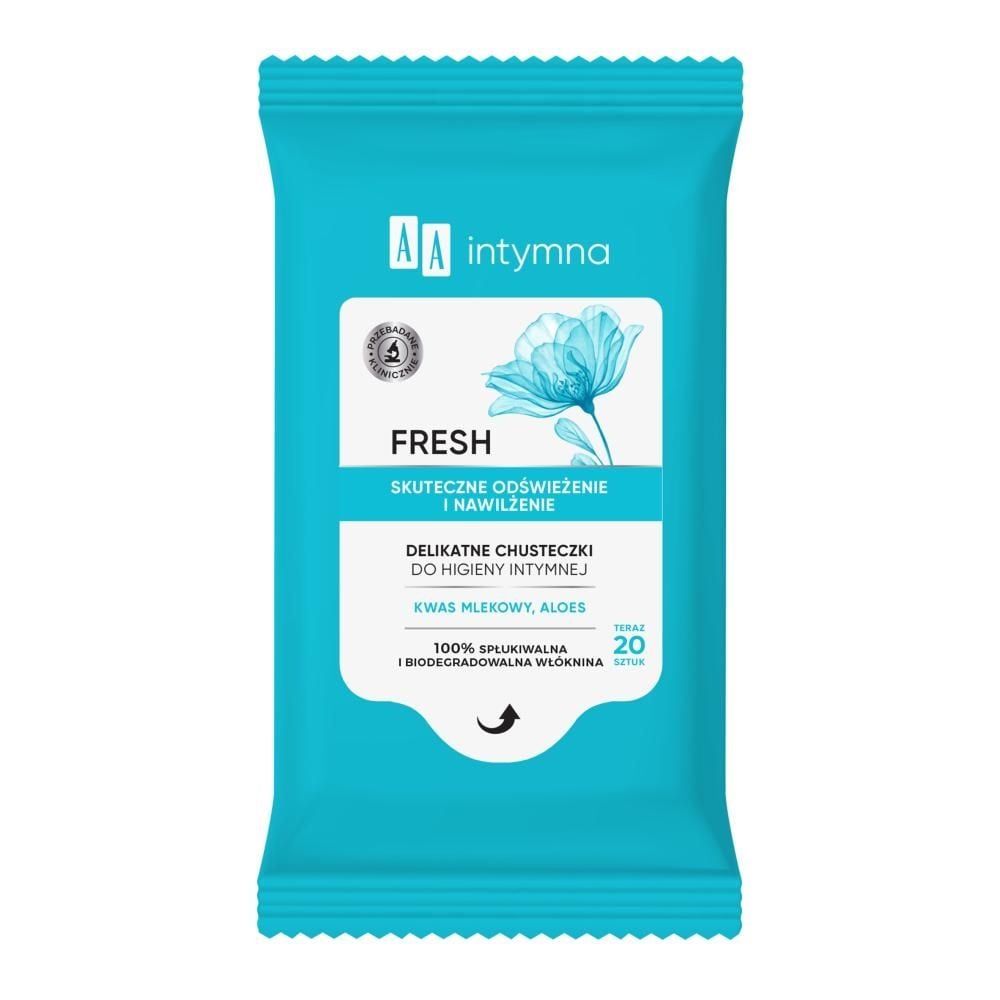 AA Intymna Chusteczki do higieny intymnej Fresh 20 szt.