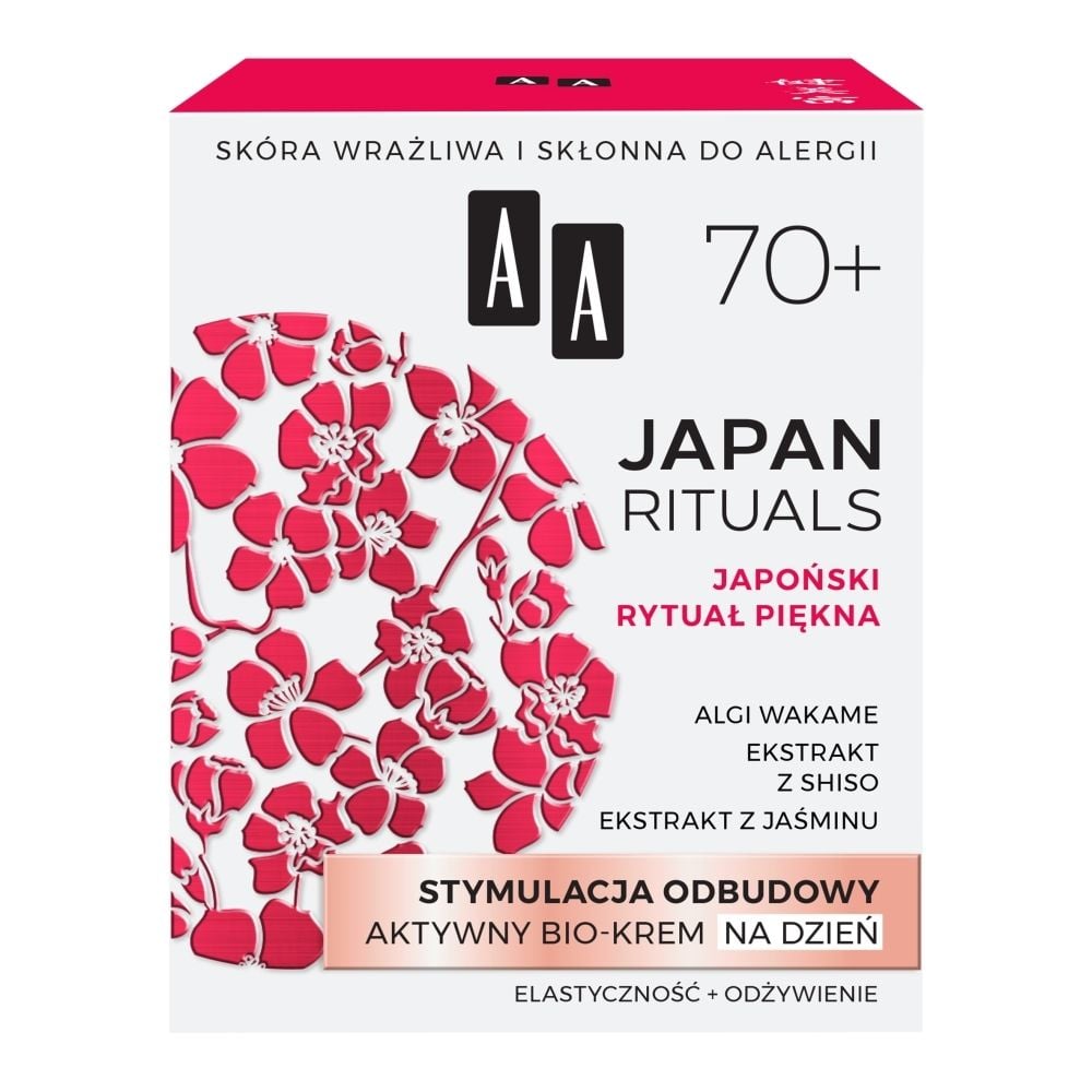 AA Japan Rituals Stymulacja odbudowy aktywny bio-krem na dzień 70+ 50 ml