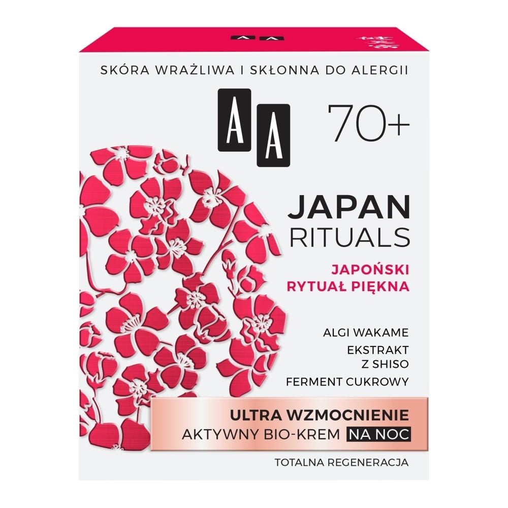 AA Japan Rituals Ultra wzmocnienie aktywny bio-krem na noc 70+ 50 ml