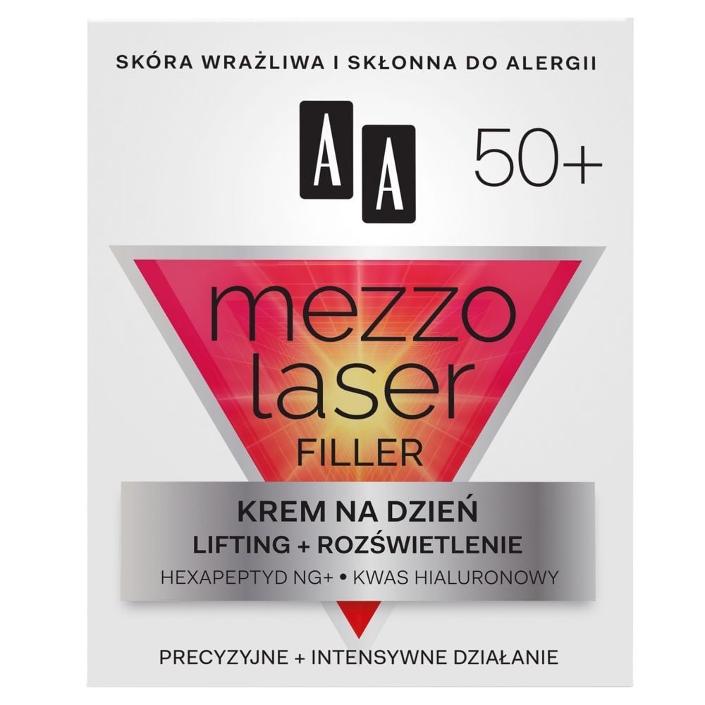 AA Mezzolaser Filler 50+ Krem silnie ujędrniający na dzień lifting + rozświetlenie 50 ml