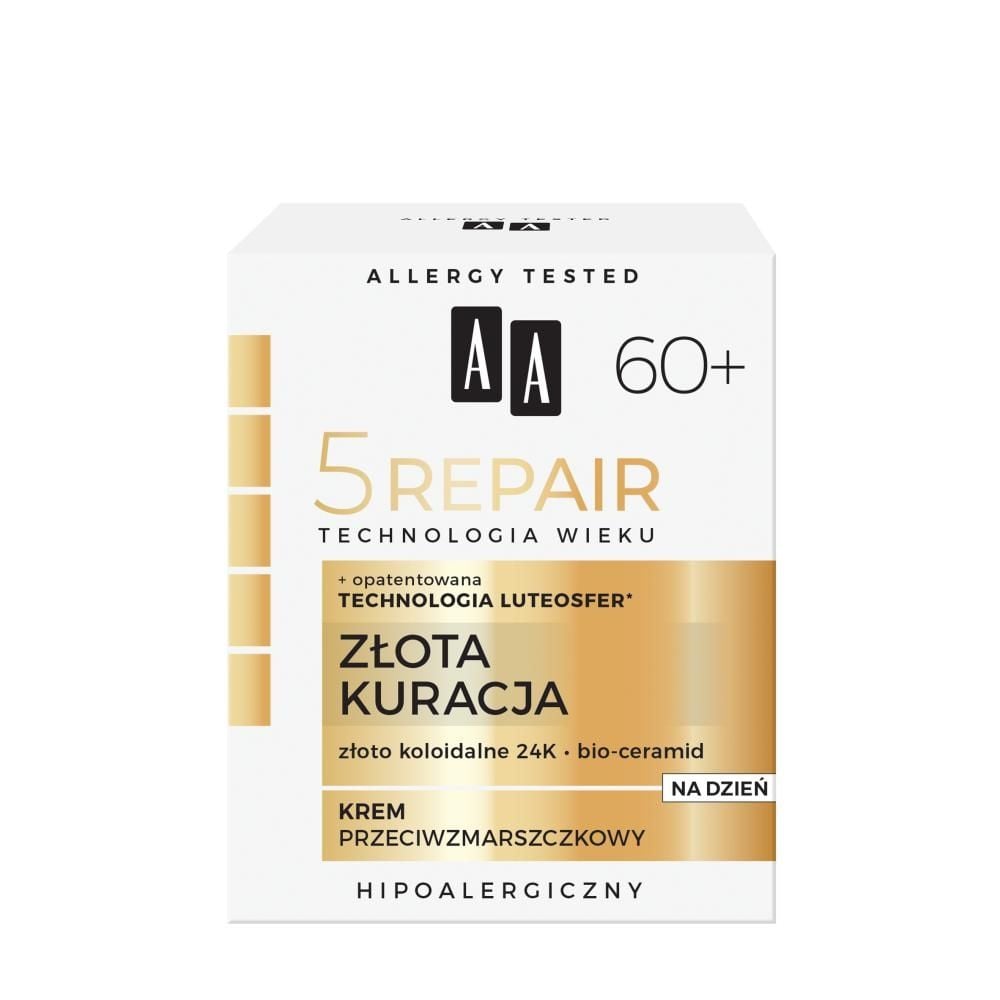 AA Technologia Wieku 5Repair 60+ Złota Kuracja krem na dzień przeciwzmarszczkowy 50 ml