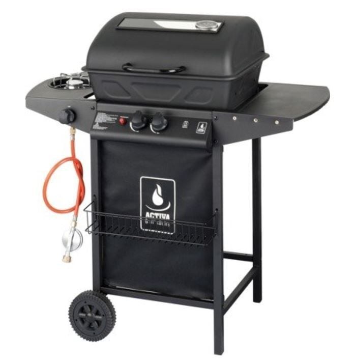 Activa Grill gazowy z kamieniami lawy Halix (5,5 + 2,5 kW)