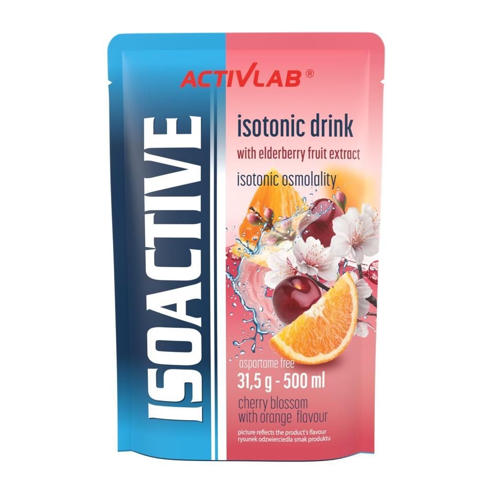 ACTIVLAB ISOACTIV SASZETKA 31,5g KWIAT WIŚNI I POMARAŃCZA