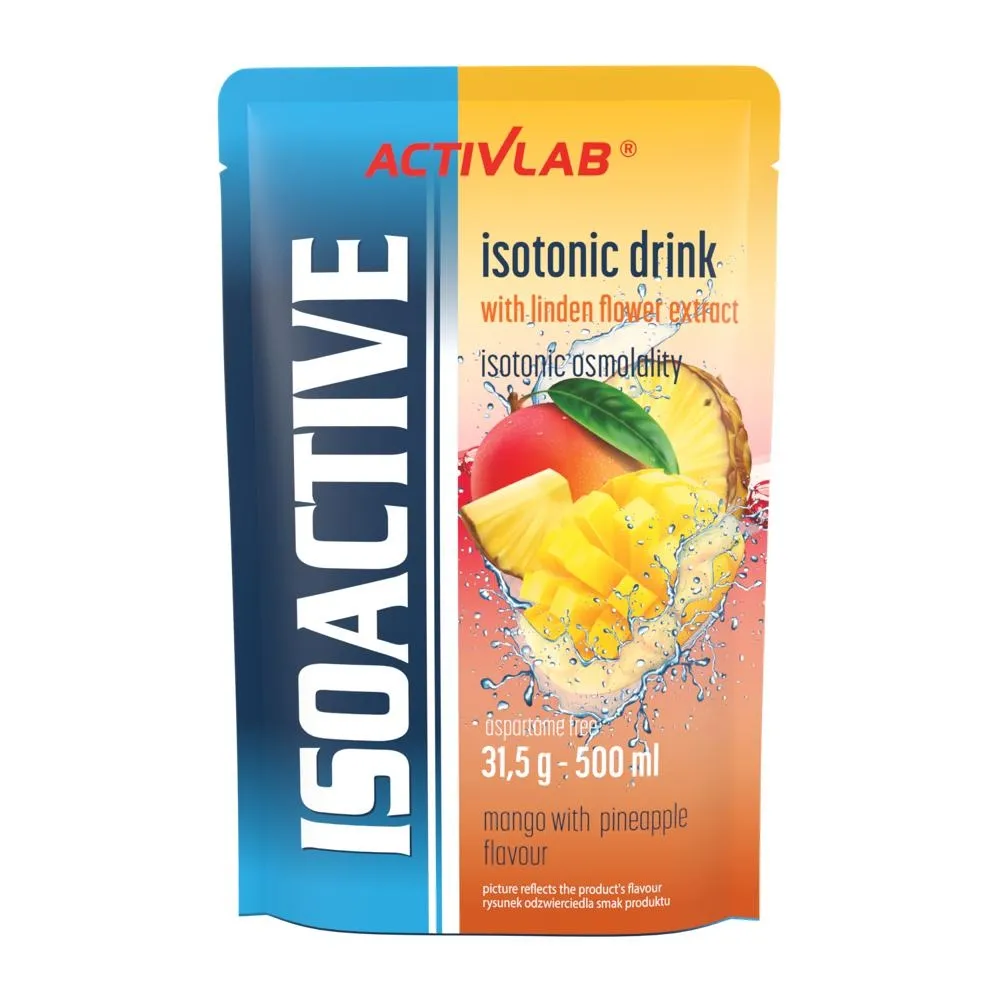 ACTIVLAB ISOACTIV SASZETKA 31,5g MANGO I ANANAS
