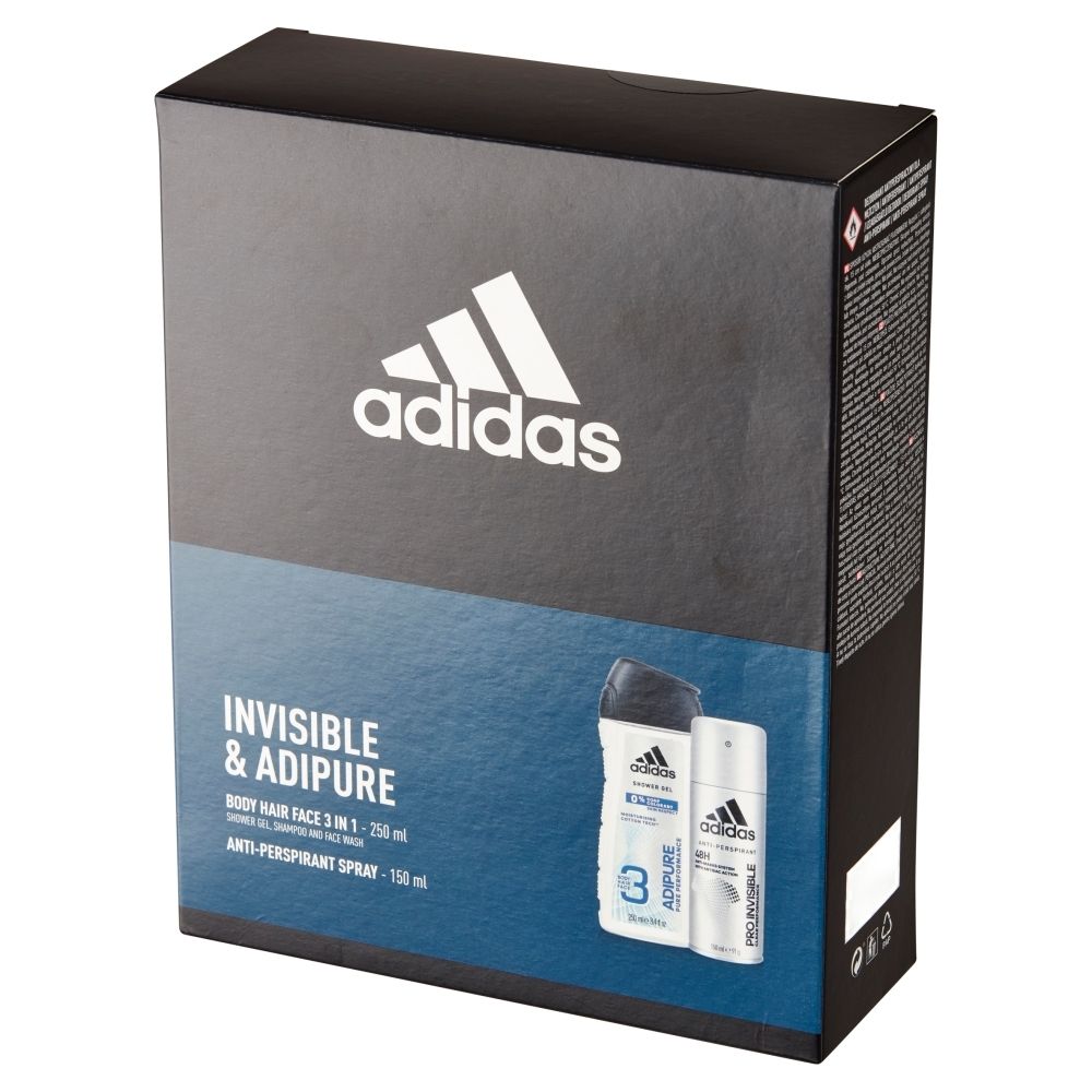 Adidas Invisible & Adipure Zestaw kosmetyków dla mężczyzn