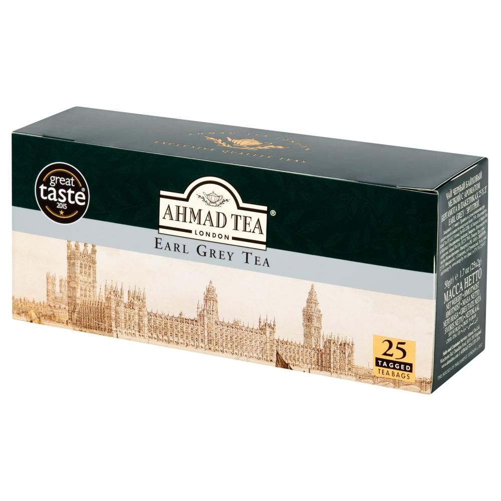 Ahmad Tea Earl Grey Herbata czarna 50 g (25 torebek)