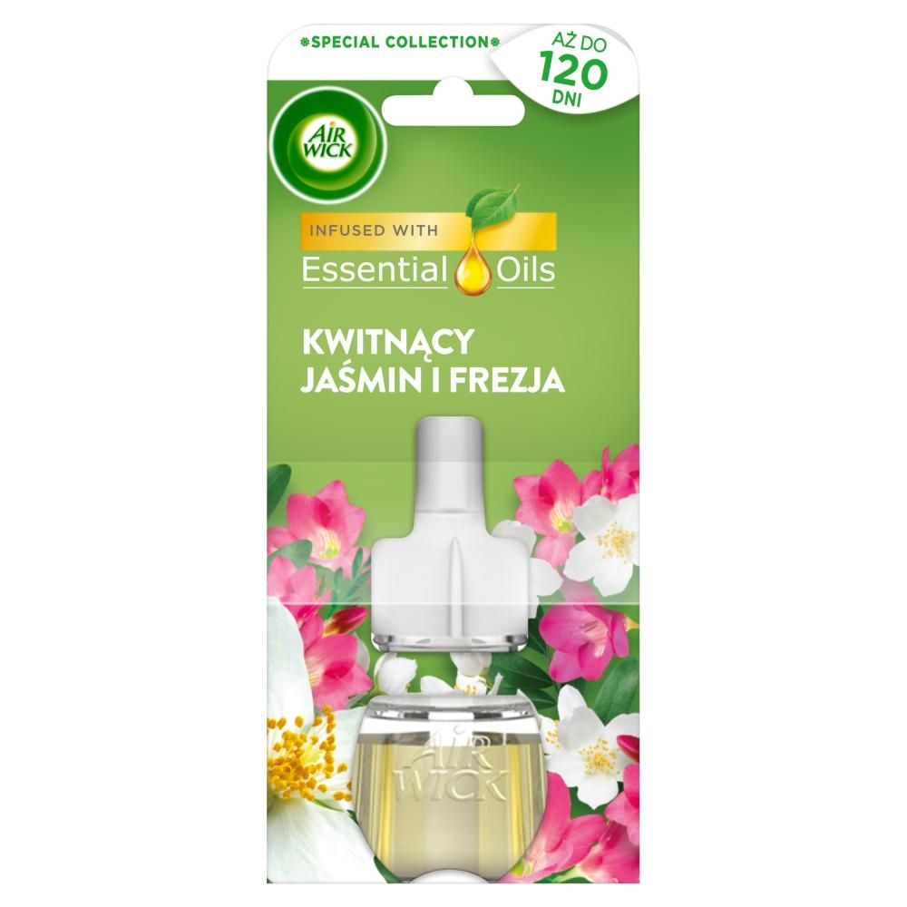 Air Wick Essential Oils Wkład do elektrycznego odświeżacza kwitnący jaśmin i frezja 19 ml