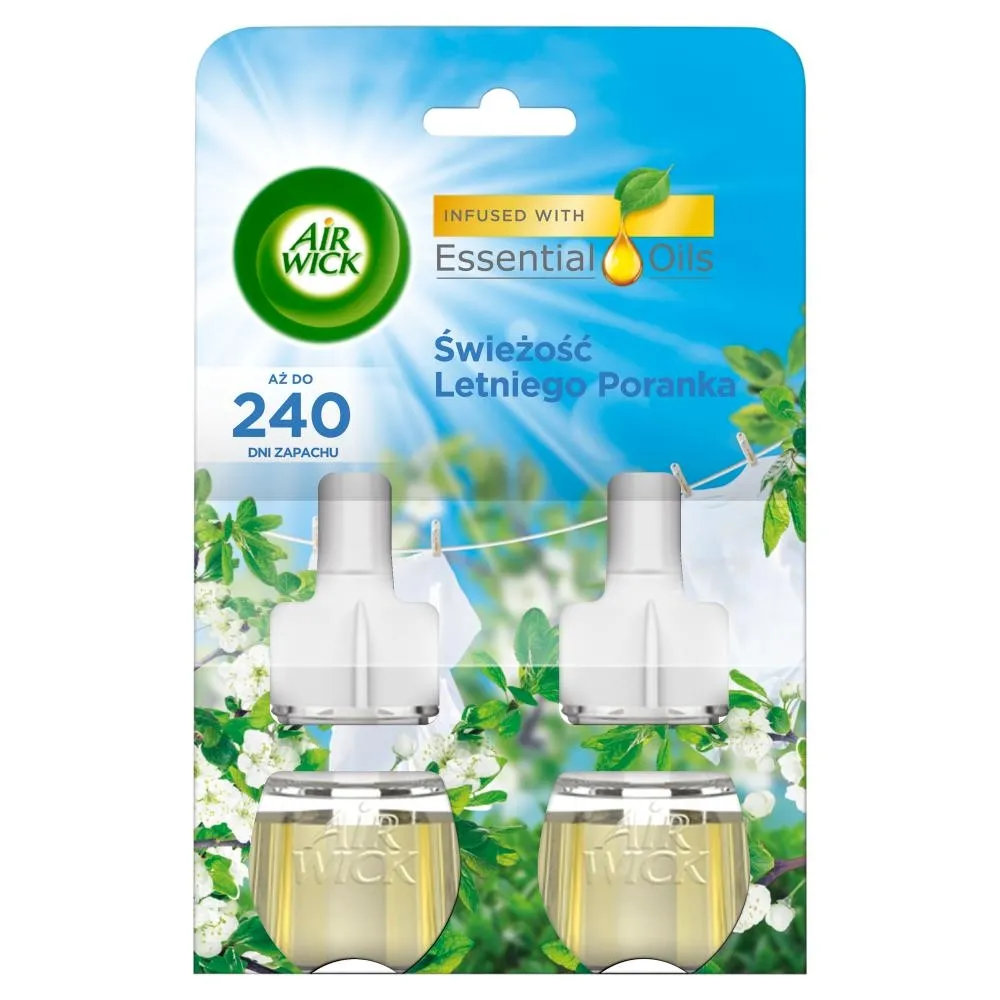 Air Wick Essential Oils Wkład zapachowy świeżość letniego poranka 2 x 19 ml